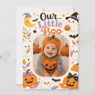 Onze Kleine Boo Aangepaste Halloween-foto Kaart