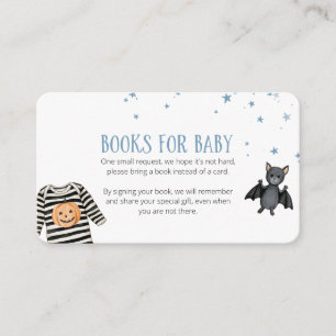 Onze Kleine Boo Boeken voor Baby Shower Informatiekaartje