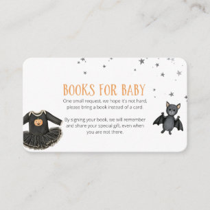 Onze Kleine Boo Boeken voor Baby Shower Informatiekaartje