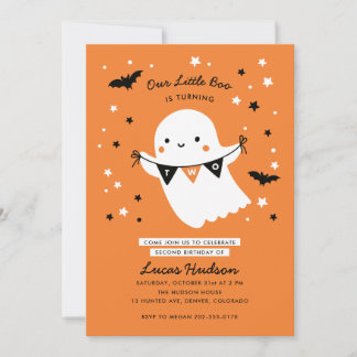 Onze kleine Boo Cute Kind Halloween Tweede verjaar Kaart