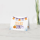 Onze kleine Boo Halloween 1e verjaardag Dank je Bedankkaart (Voorkant)
