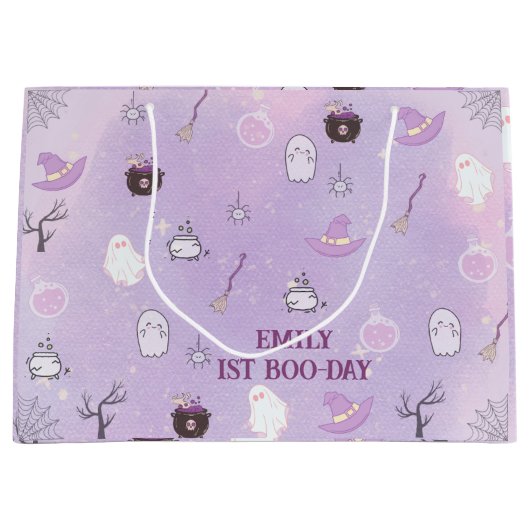 Onze kleine Boo Halloween 1e verjaardag Groot Cadeauzakje (Voorkant)