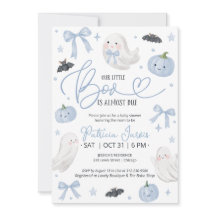 Onze Kleine Boo Komt Bijna - Blauwe Baby Shower