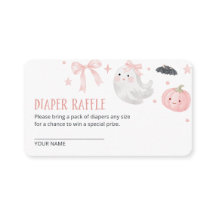 Onze Kleine Boo Meisje Baby Shower Luier Raffle