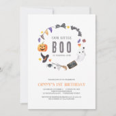 Onze kleine BOO wordt EEN, Kinderen 1e verjaardag Kaart (Voorkant)