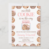 Onze Kleine Cookie Roze Baby Shower Kaart (Voorkant)