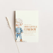 Onze kleine cowboy verjaardagsfeestje uitnodigen kaart