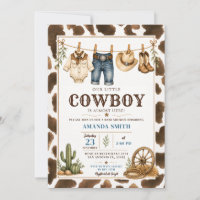 Onze Kleine Cowboy Waslijn Western Baby Shower