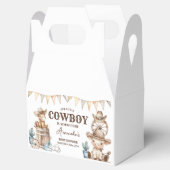 Onze kleine Cowboy Wild West Baby shower Bedankdoosjes (Geopend)