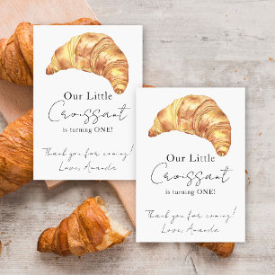 Onze Kleine Croissant 1e Verjaardag Bedankt