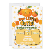 Onze Kleine Cutie clementine verjaardag