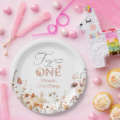 Onze kleine fee bloementuin eerste verjaardag papieren bordje (Feest)