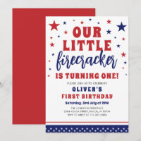 Onze kleine Firecracker 1e verjaardag