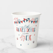 Onze Kleine Firecracker 1e Verjaardag (NB) Party C Papieren Bekers (Voorkant)