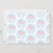 Onze kleine Firecracker draait één uitnodiging (Achterkant)