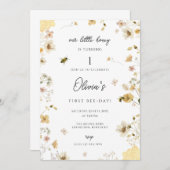 Onze kleine honing draait om een uitnodiging voor (Voorkant / Achterkant)