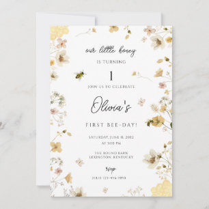 Onze kleine honing draait om een uitnodiging voor 