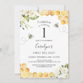 Onze kleine honingbijen 1e verjaardag kaart (Voorkant)