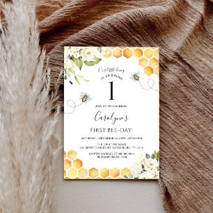 Onze kleine honingbijen 1e verjaardag kaart