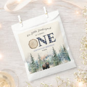 Onze kleine houthakker Beer blauw 1e verjaardagsfe Bedankzakje (Geknipt)