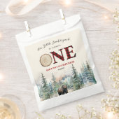 Onze kleine houthakker Beer rood 1e verjaardagsfee Bedankzakje (Geknipt)