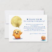 Onze Kleine Koek Draait EEN Jaar Foto 1e Verjaarda Bedankkaart (Voorkant)