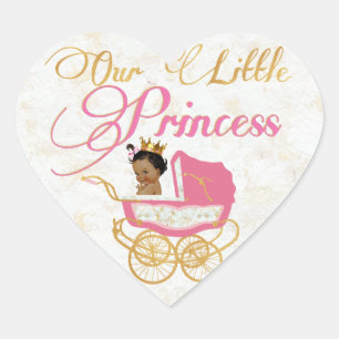 Onze kleine koninklijke afrikaanse prinses gunst S Hart Sticker