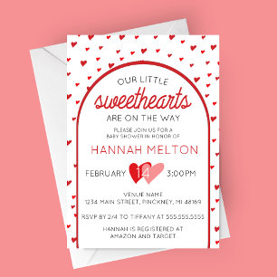 Onze Kleine Liefjes Valentijnsdag Baby shower Kaart