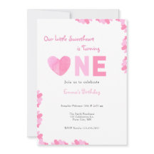 Onze kleine lieverd eerste verjaardag uitnodiging