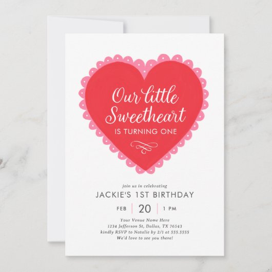 Onze kleine lieverd Valentijns Verjaardag Kaart (Voorkant)