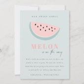 Onze kleine Melon Aqua Blue Boy aankondiging beves (Voorkant)