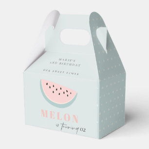 Onze kleine Melon Pastel Blauw elke dag van de zon Bedankdoosjes