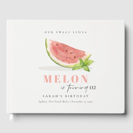 Onze kleine Melon Rood Groen elke zondag Gastenboek (Voorkant)