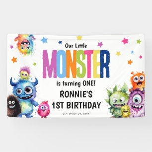 Onze Kleine Monster Verjaardagsfeestje Spandoek