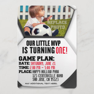 "Onze kleine MVP" Uitnodiging van de Voetbal van d