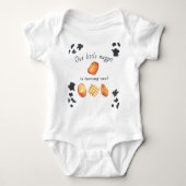 Onze kleine nugget draait één verjaardag voor kind romper (Voorkant)