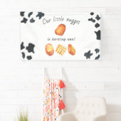 Onze kleine nugget draait één verjaardag voor kind spandoek (Insitu)