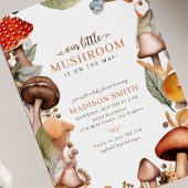 Onze kleine paddenstoel Boho Herfst Baby shower Kaart