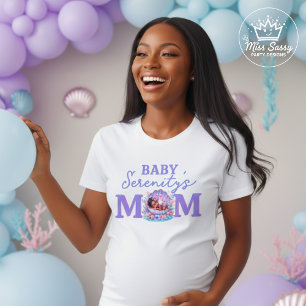 Onze Kleine Parel Moeder-Op-Weg Zeeschelp Baby Sho T-shirt