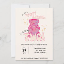 Onze kleine partij dier gummy Beer 2e verjaardag