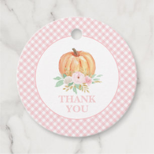 Onze kleine pomkin eerste verjaardag Dank je Bedankjes Labels