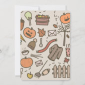 Onze kleine pompoen 1e Birthday Herfst Kaart (Achterkant)