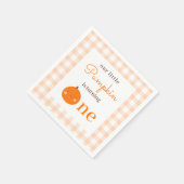 Onze kleine pompoen 1e Oranje Herfst Eerste Verjaa Servet (Hoek)