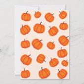 Onze kleine pompoen 1e Oranje Verjaardag Kaart (Achterkant)