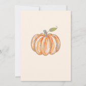 Onze kleine pompoen 2de verjaardag kaart (Achterkant)