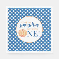 Onze Kleine Pompoen blauwe ruit eerste verjaardag
