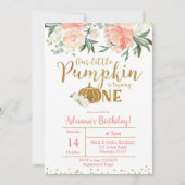 Onze kleine pompoen draaien één uitnodiging om (Voorkant)