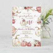 Onze kleine pompoen draait een Marsala pompoen Kaart (Staand voorkant)