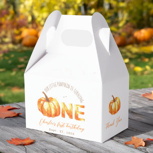 Onze Kleine Pompoen Eerste Herfst Verjaardag Aquar Bedankdoosjes