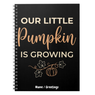 Onze Kleine Pompoen Groeit Herfst Zwangerschap Notitieboek